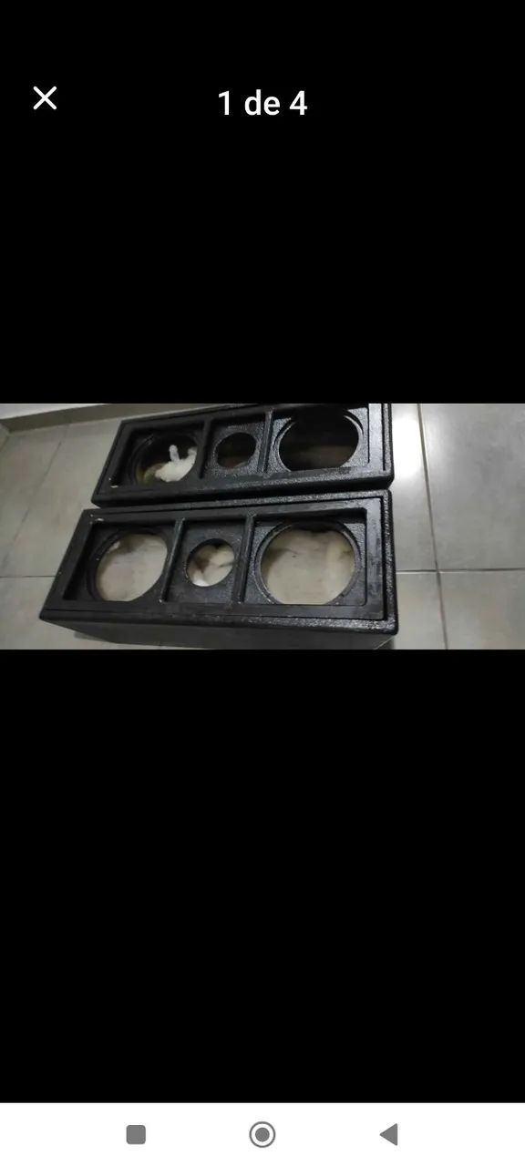 caixas gabinete som altomotivo  2x8 polegadas 2 unidades naval