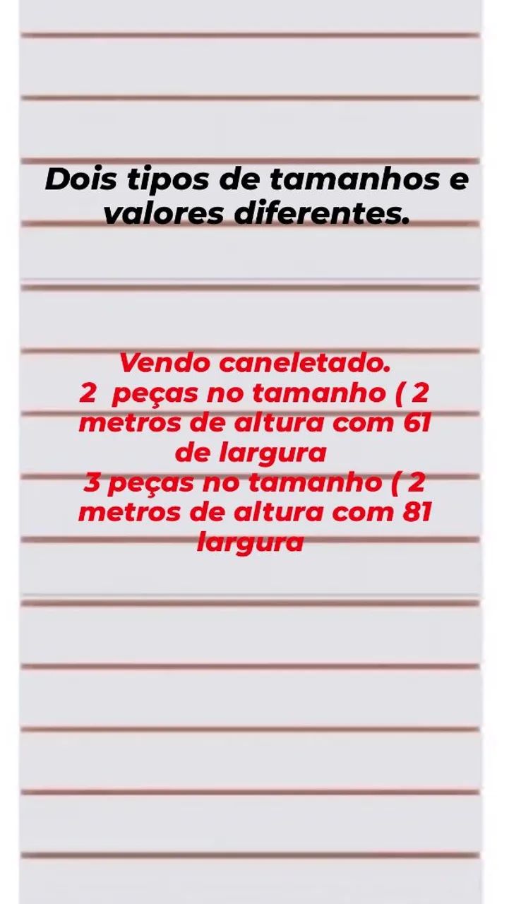 Vendo caneletado