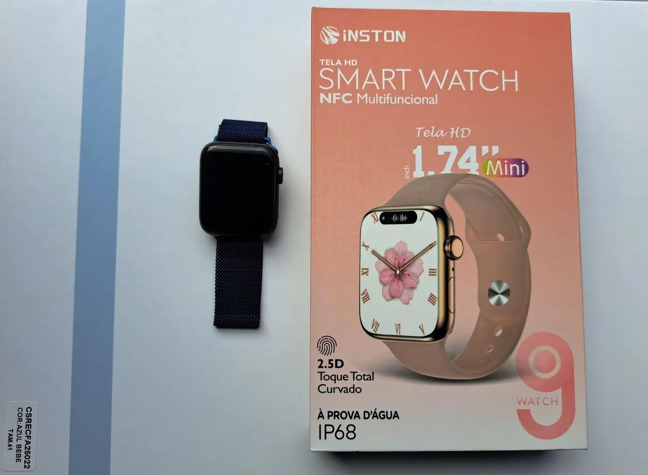 Smartwatch Inston Q9 NFC HD 1.74? Mini + Vários Acessórios, original.<br> - Foto 3