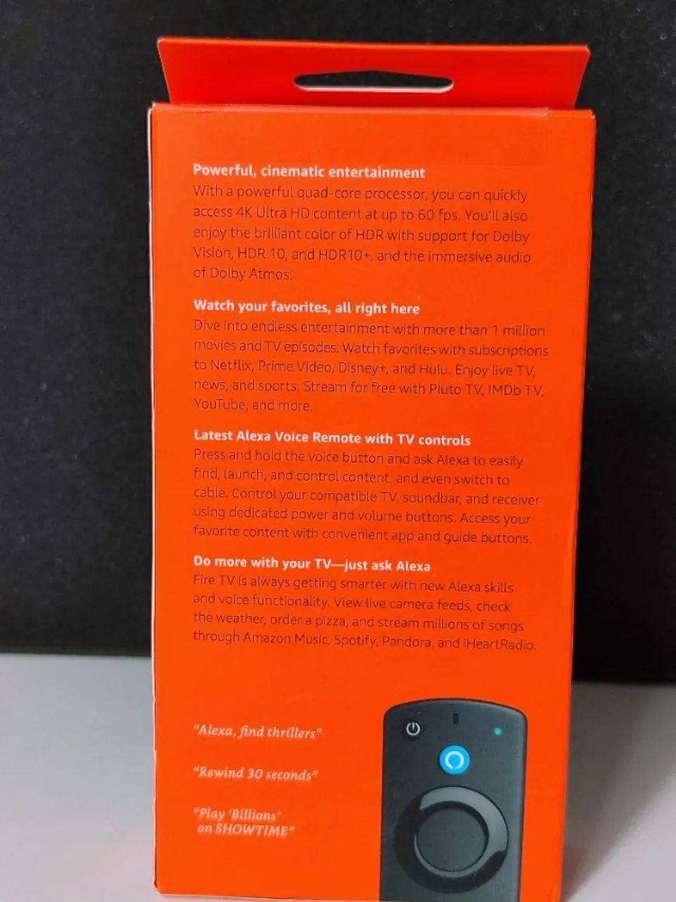 Fire TV Stick 4K 2ª Geração com Wi-Fi 6 e controle remoto por voz Alexa, pronta entrega. - Foto 5