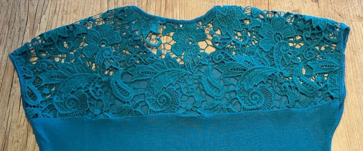 Blusa Feminina Zara com Renda - Tamanho G - Foto 3