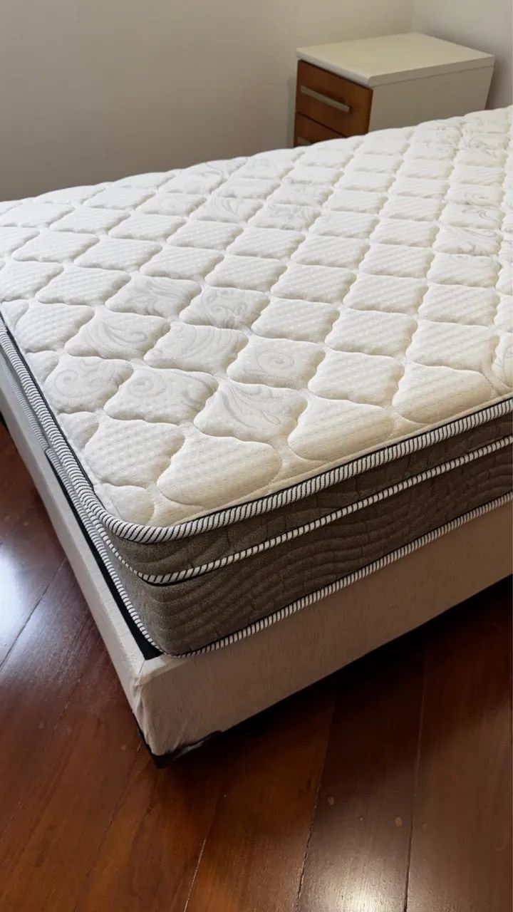 Cama box + Colchão - Solteiro