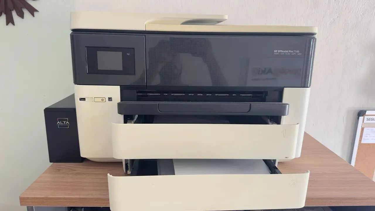 IMPRESSORA HP OFFICE JET PRO 7740 com Bulk - Foto 2