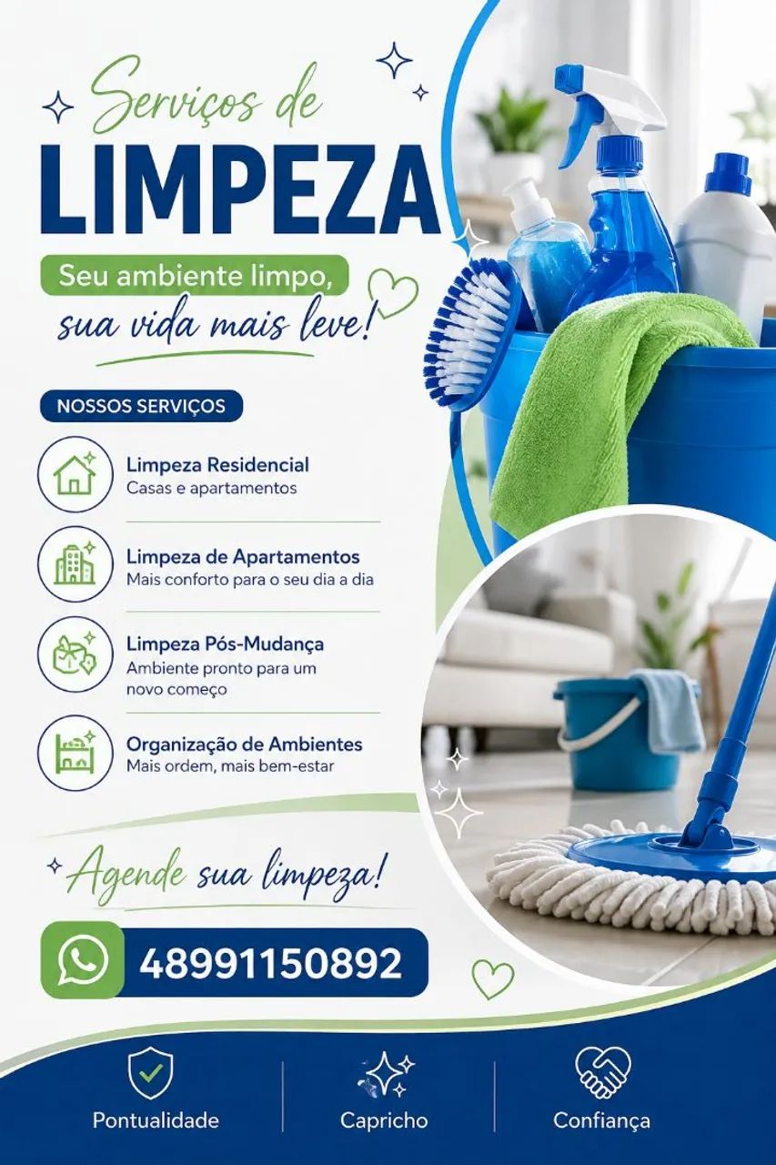 Serviços de limpeza profissional 