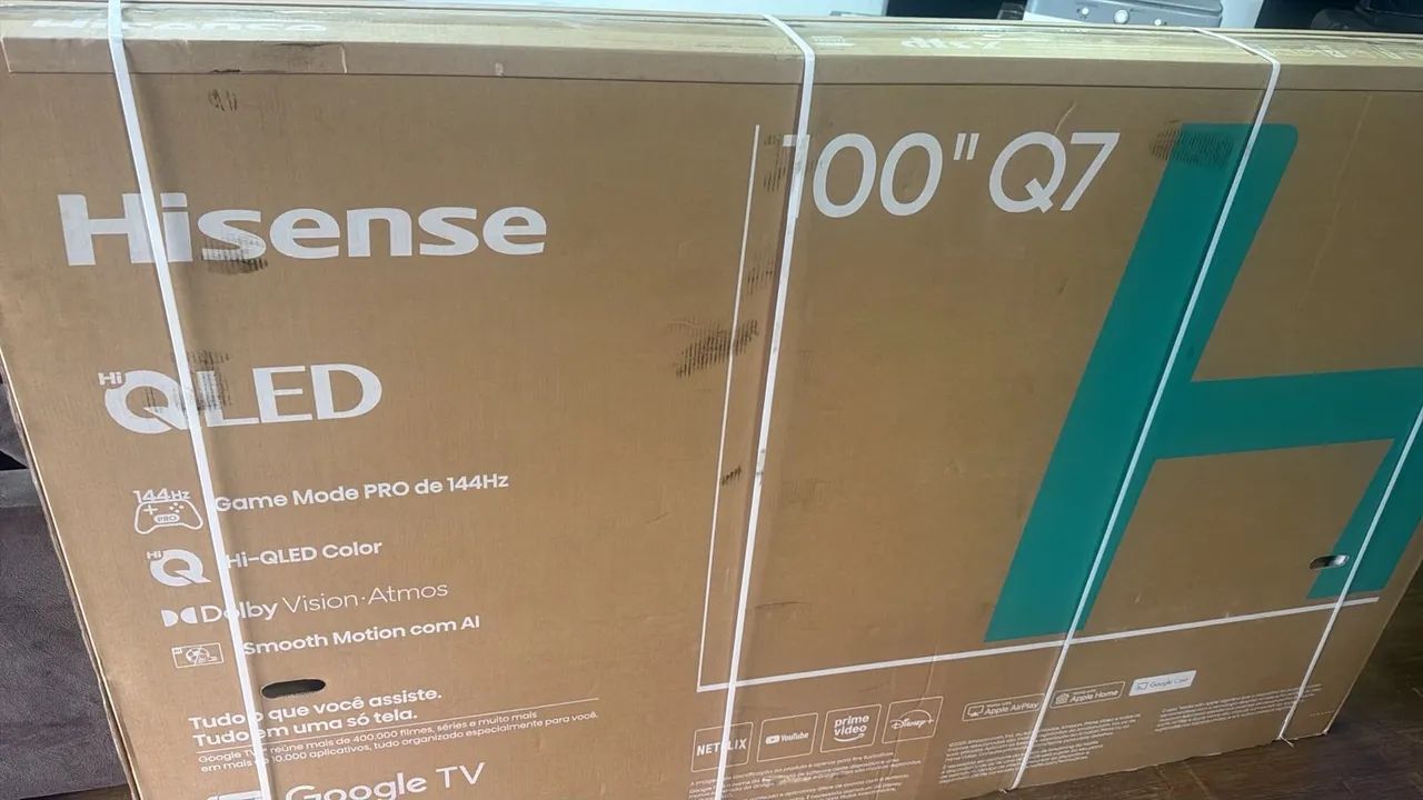 Tv Qled 100 polegadas Hisense 4k zera Lacrada garantia 1 ano