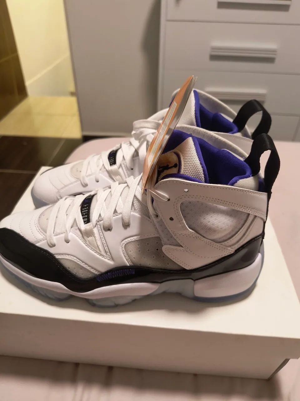 Jordan Jumpman Two Trey White Hyper Royal - Foto 4