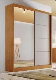 Guarda Roupa 2 portas de Correr C/Espelho 100% MDF  - Foto 2