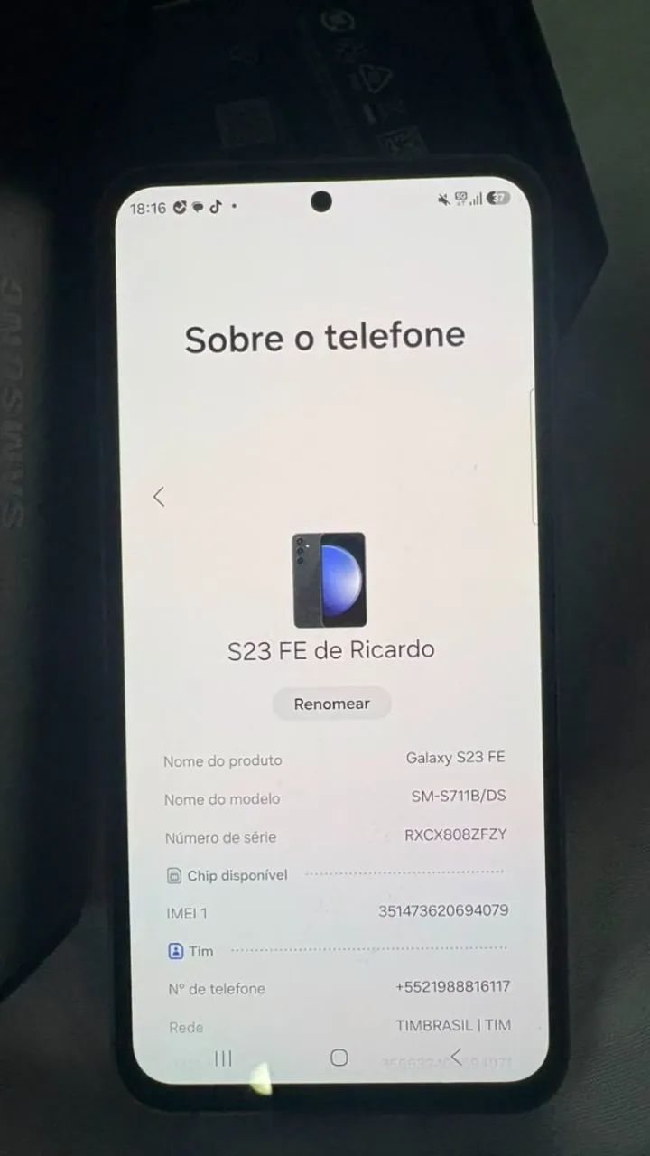 S23 fe 128G + caixa e carregador - Foto 3