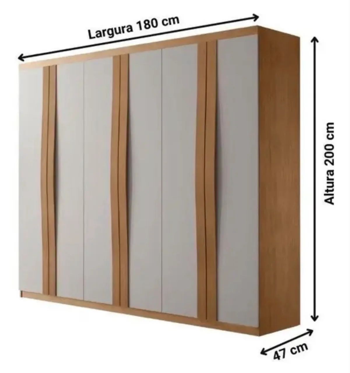 Guarda roupa solteiro Grécia MDF até 12x sem juros 