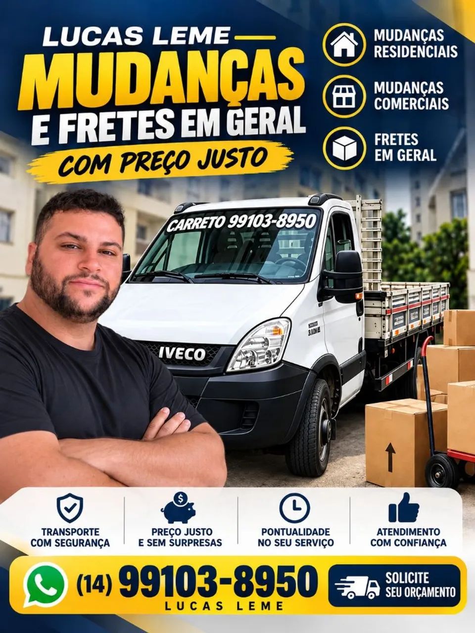 Mudanças preço bom 