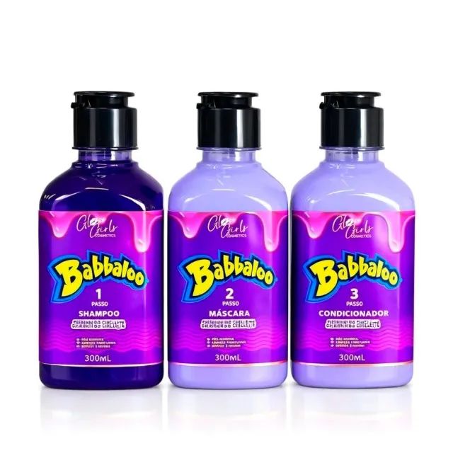 Kit Shampoo, Máscara e Condicionador Babbaloo Uva - CM0037 - Foto 2