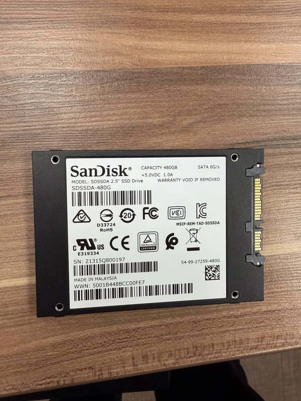SSD SanDisk Plus 480GB SATA 2.5? - 84% de Saúde