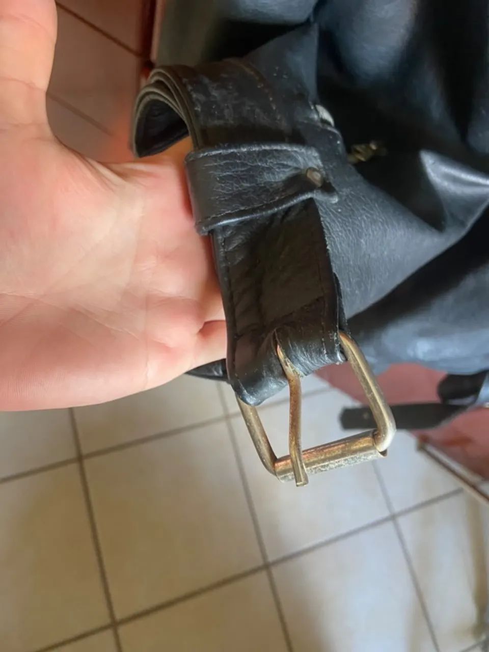 Jaqueta de couro preta com patch Harley-Davidson, tamanho GG - Foto 3