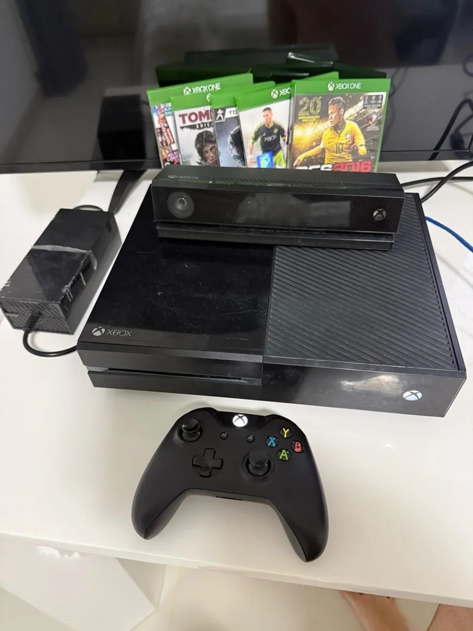 XBOX ONE FAT + KINECT + JOGOS