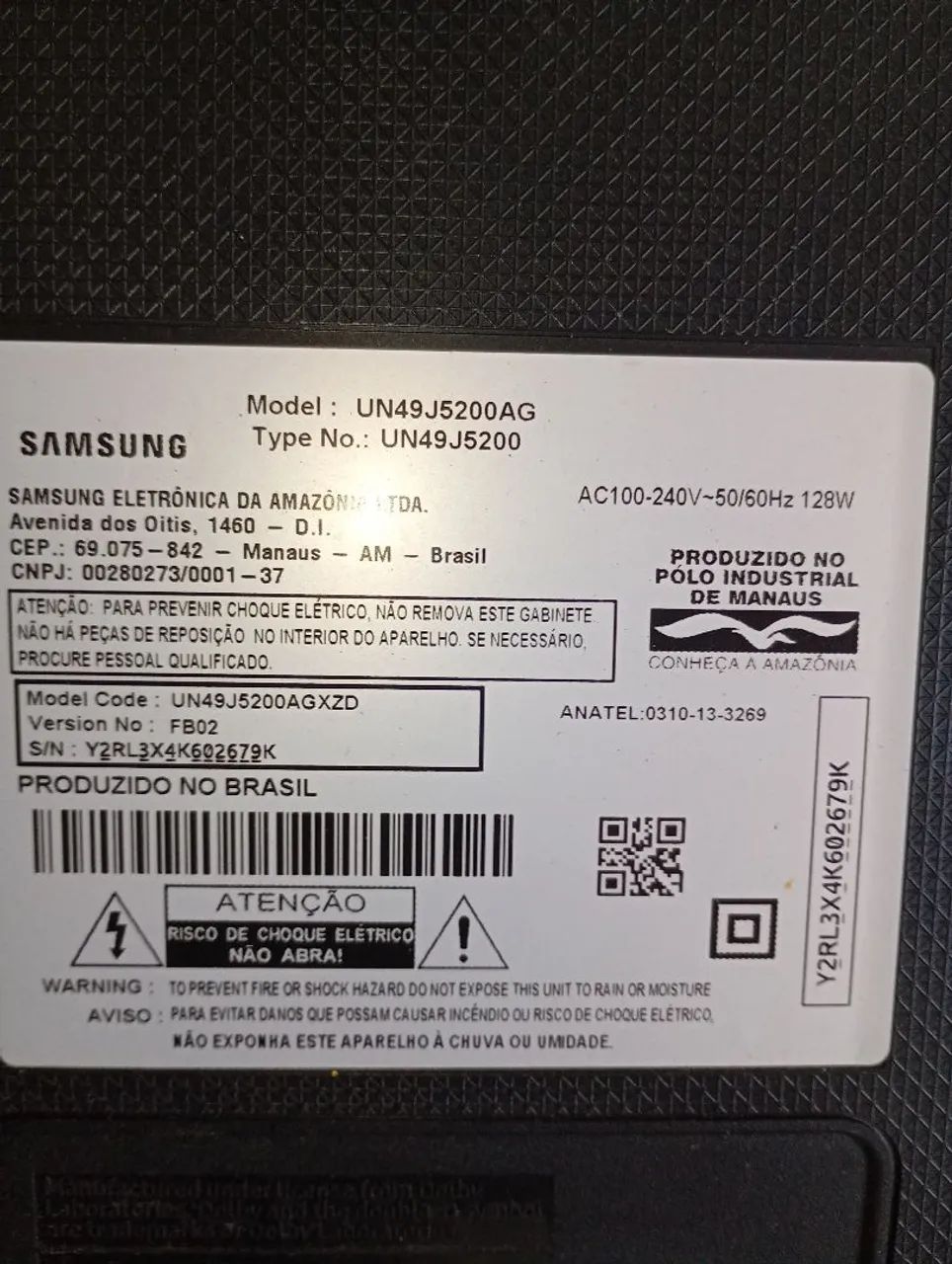 Tv Samsung 49 polegadas com controle obs a tv está com uma lista  - Foto 2