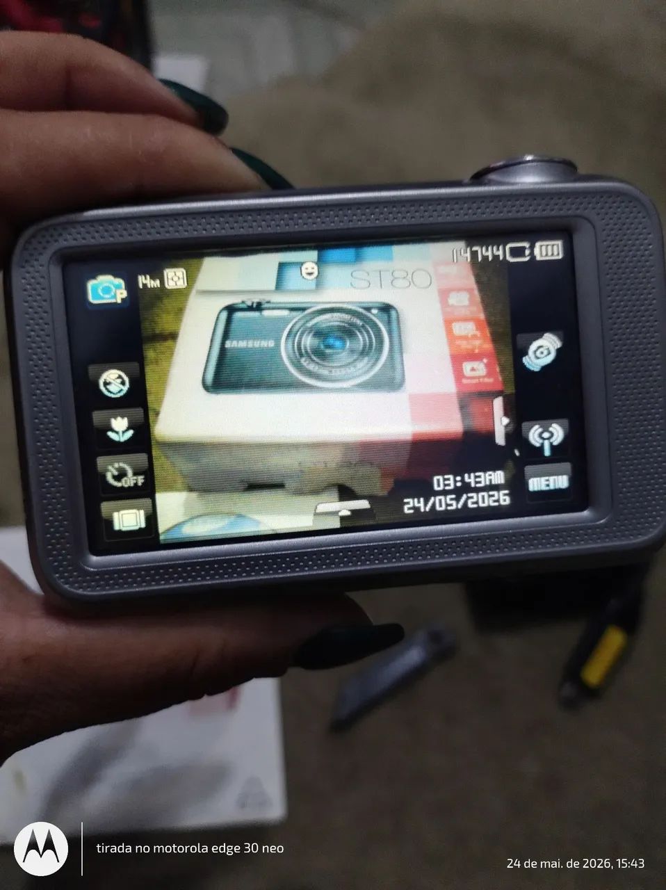 Câmera Samsung st80 completa funcionando perfeitamente  - Foto 5