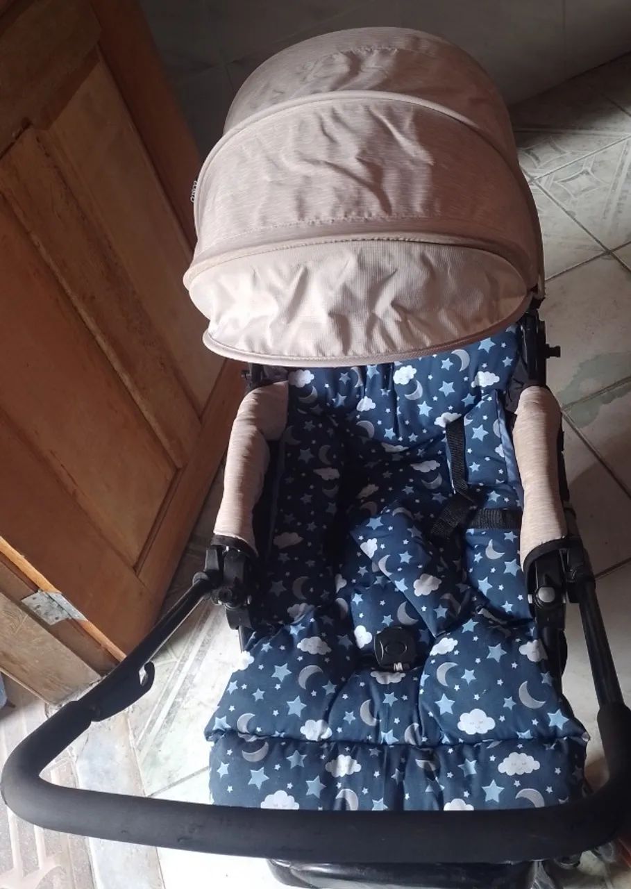 Carrinho de bebê + acolchoado - Foto 2