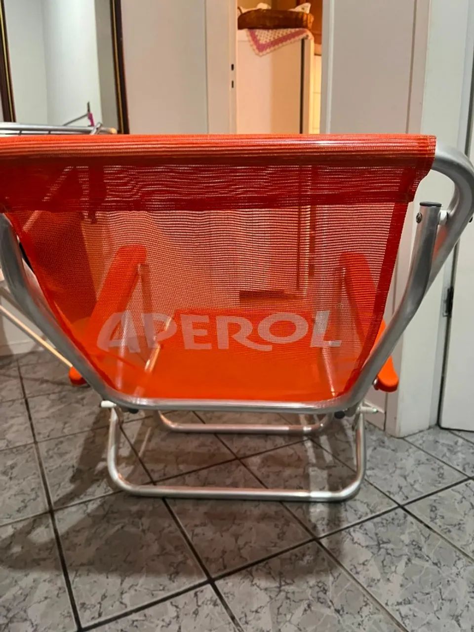 Cadeira de Praia de Marca Aperol Spritz Laranja - Foto 2
