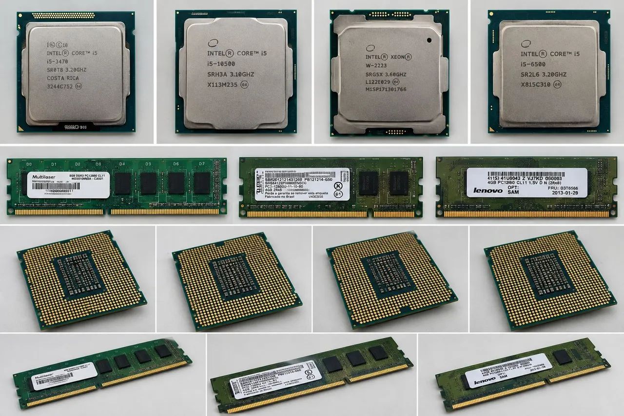 Processadores Intel e memórias RAM (DESCRIÇÃO!!!) - Foto 2