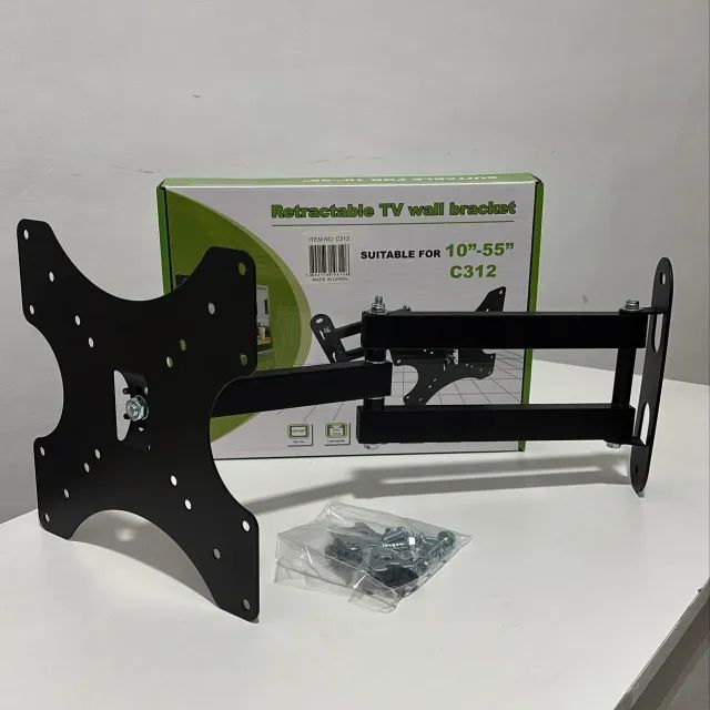 SUPORTE DE TV ARTICULADO 10 ATE 55 POLEGADAS - FAÇO ENTREGA