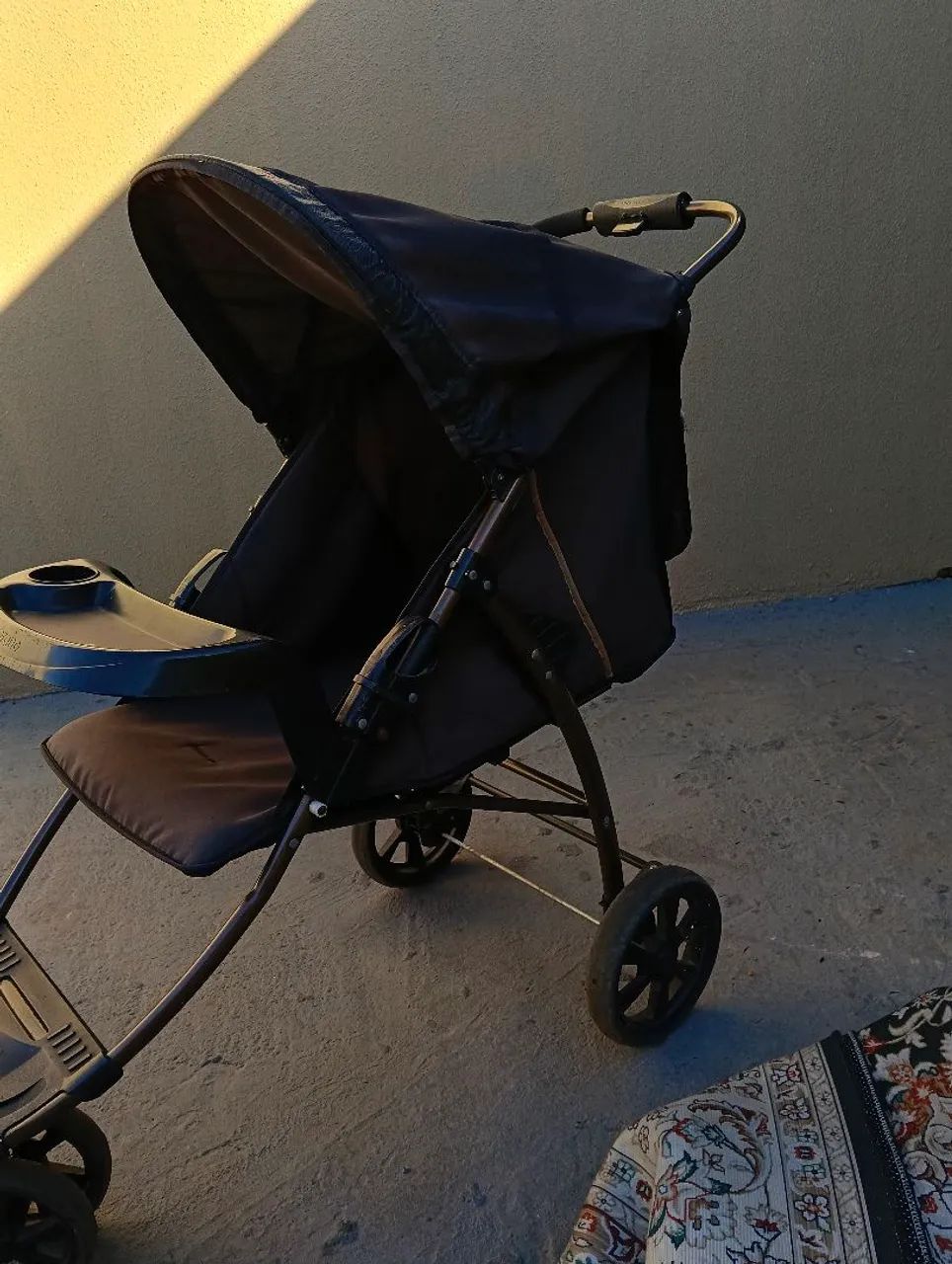 Vendo carrinho de bebe do geito que tá  - Foto 5