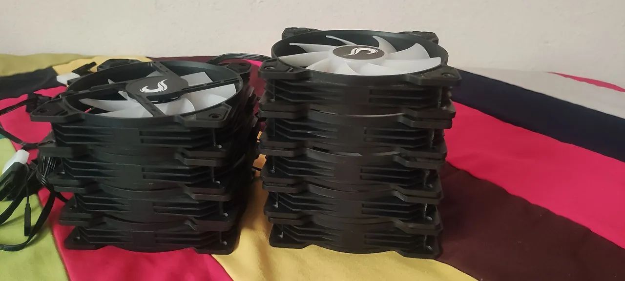 Kit 9 ventoinhas Risemode X argb - Foto 4