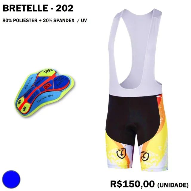 Bretelle de Ciclismo com Gel - Foto 3
