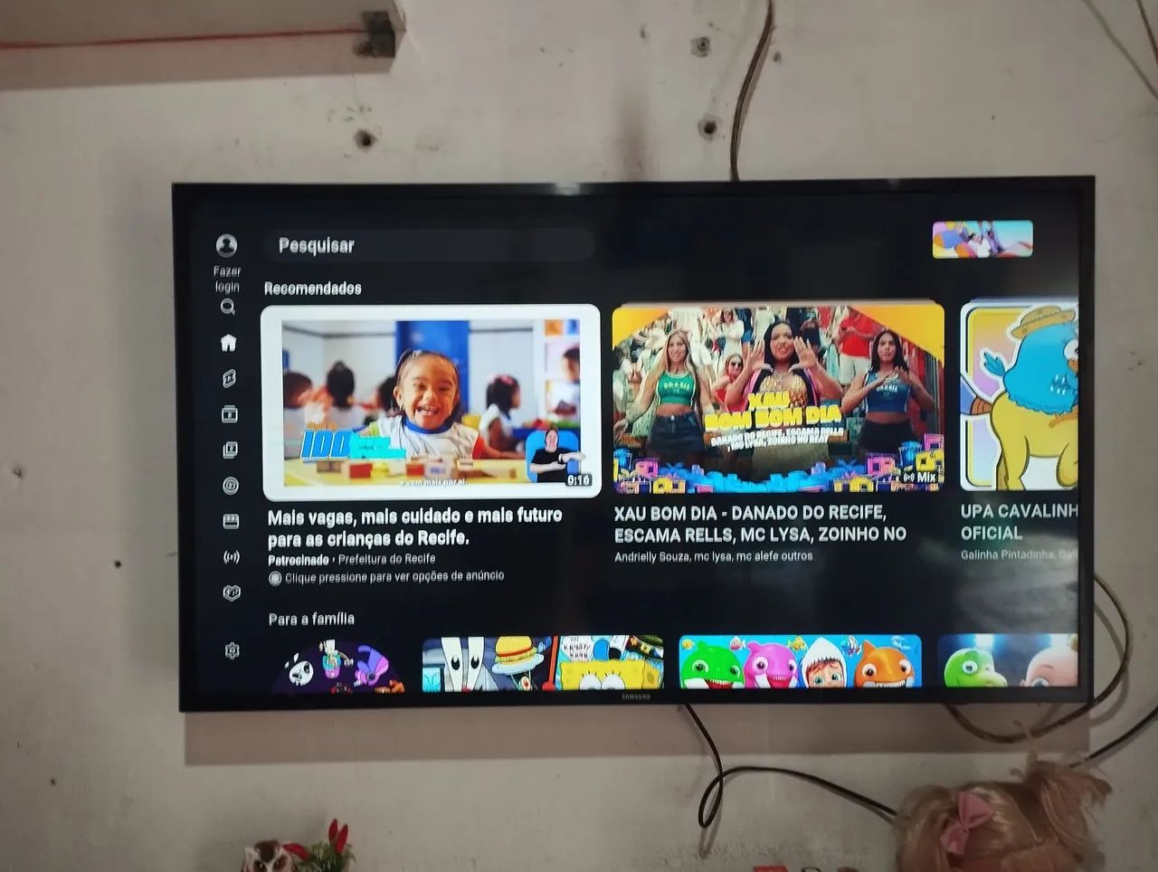 Tv Samsung cristal smart de 43 polegadas semi completo  - Foto 3