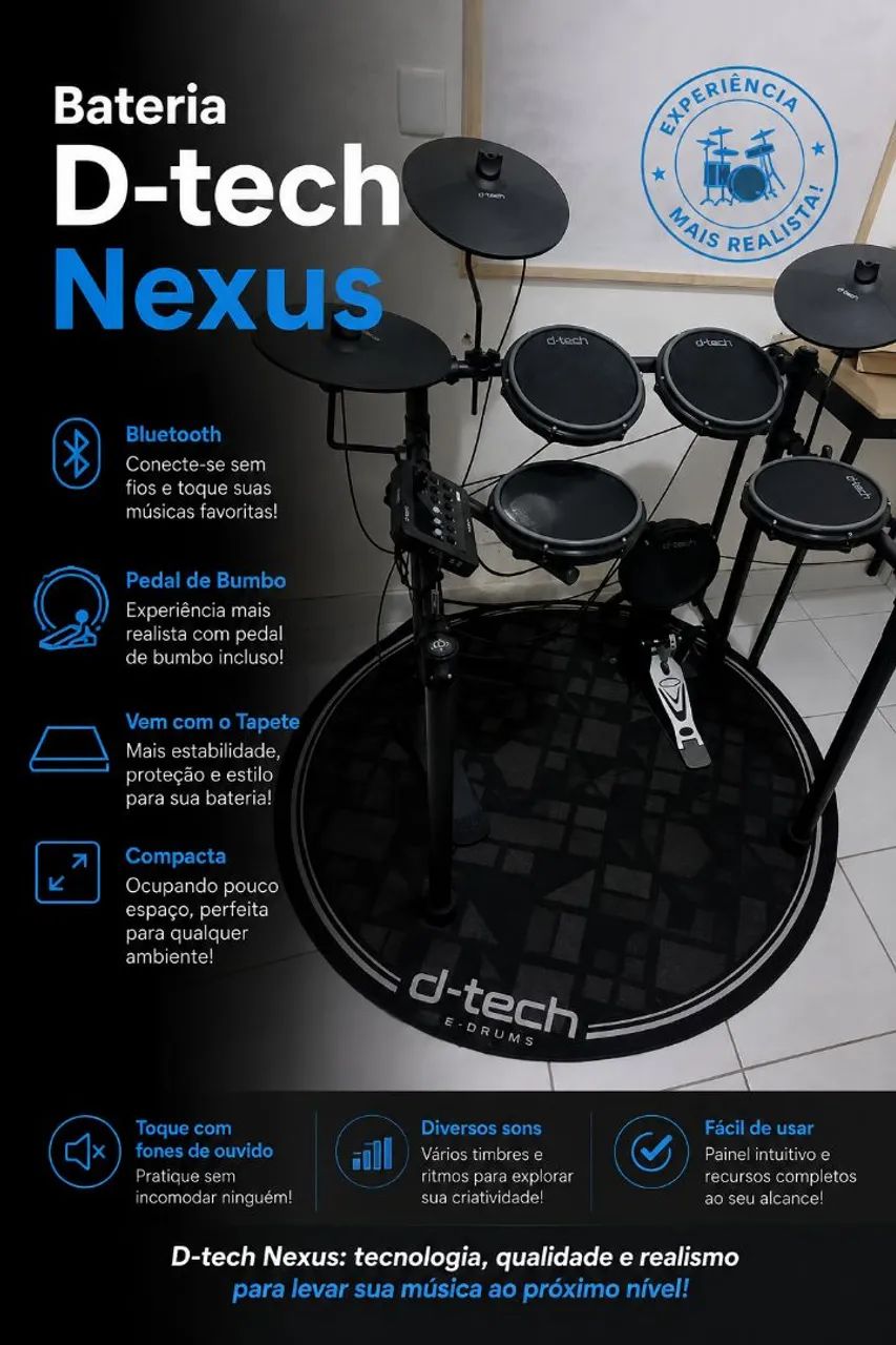 Bateria eletrônica D-tech Nexus 