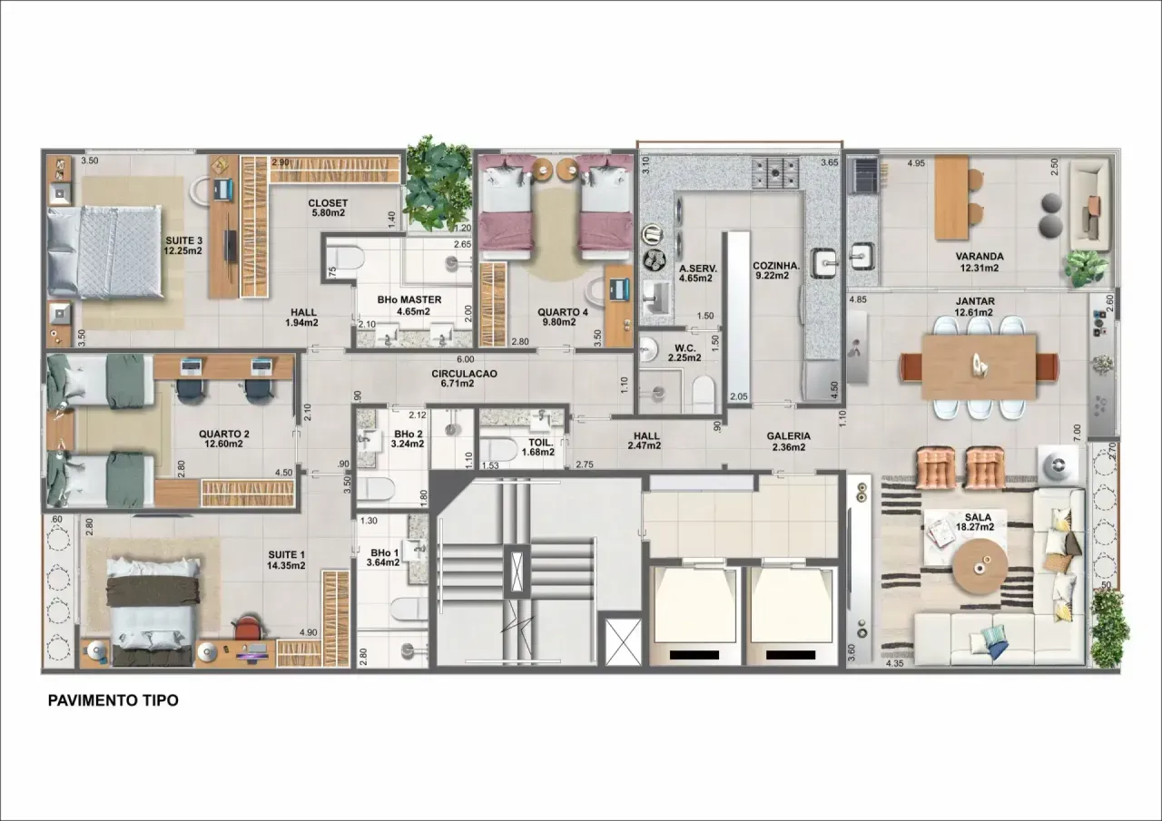 PLANTA 160m²