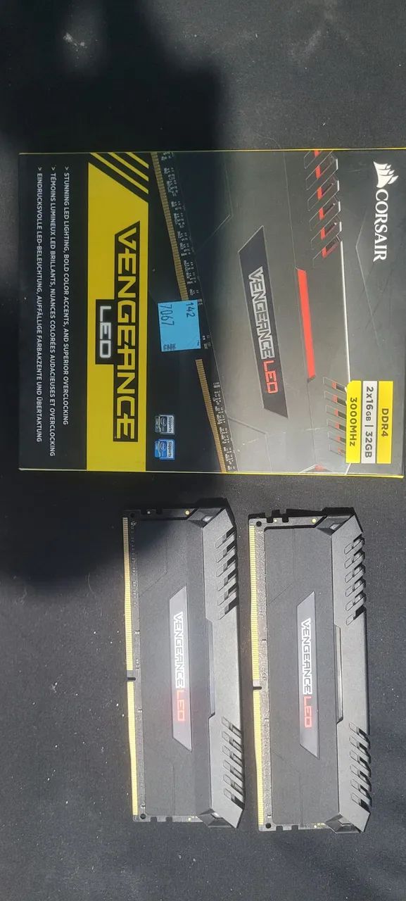 Memoria Corsair dd4 32gb 3000mhz - Memória RAM - Tomazinho, São