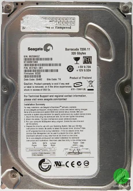 Hd Seagate para pc 320gb