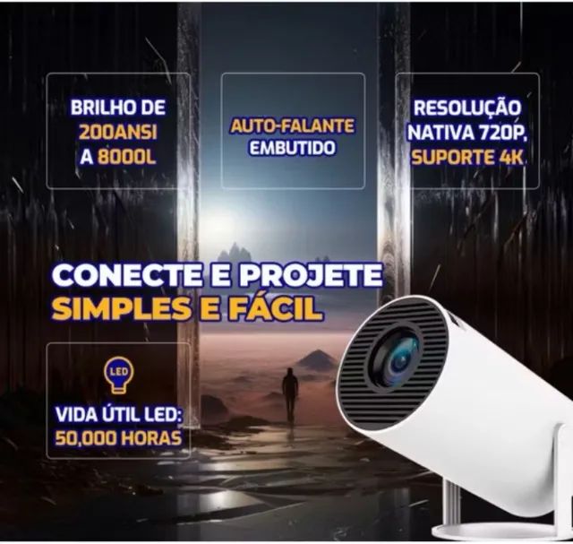 Projetor HY300 Smart 11 4K Ultra HD Bluetooth + WiFi  - Foto 4