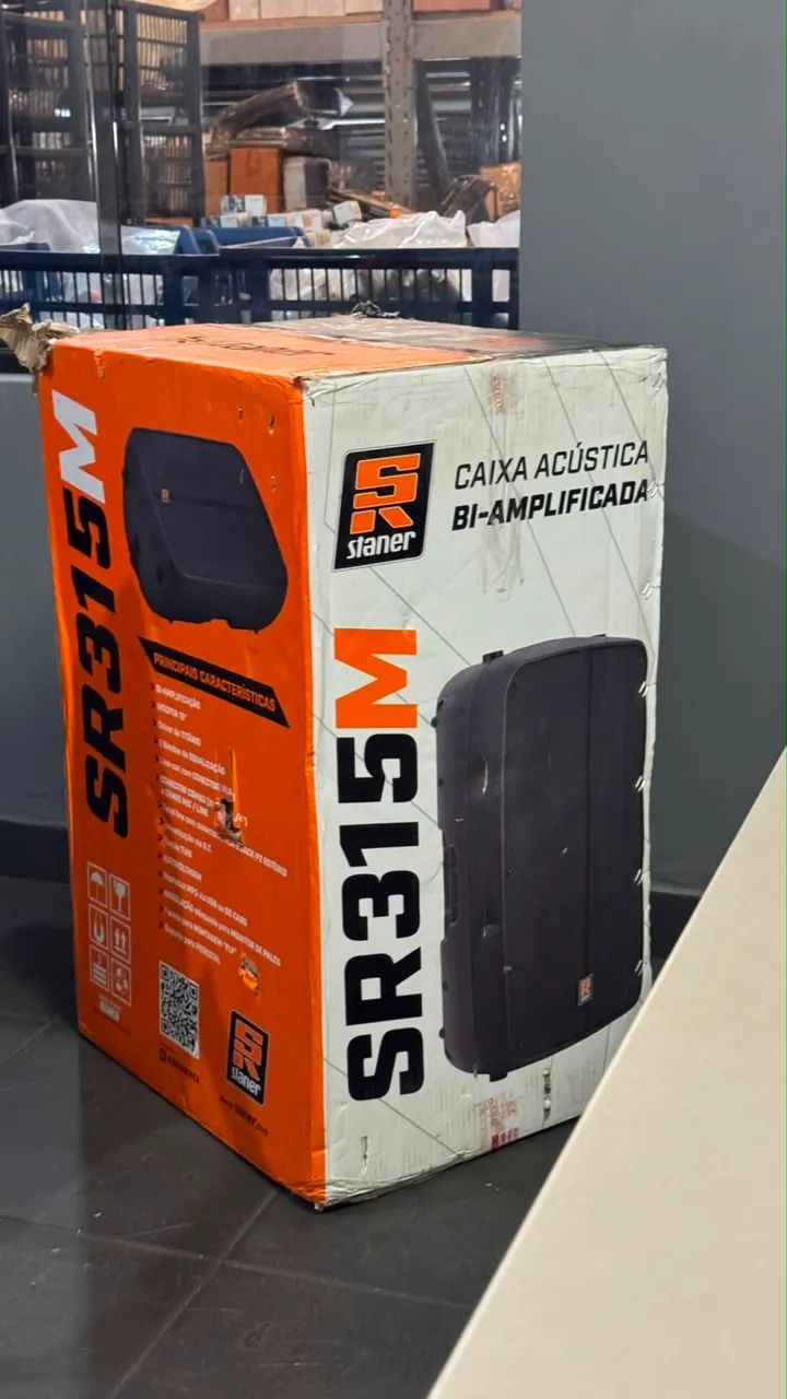 CAIXA DE SOM STANER BI AMPLIFICADA SR315M
