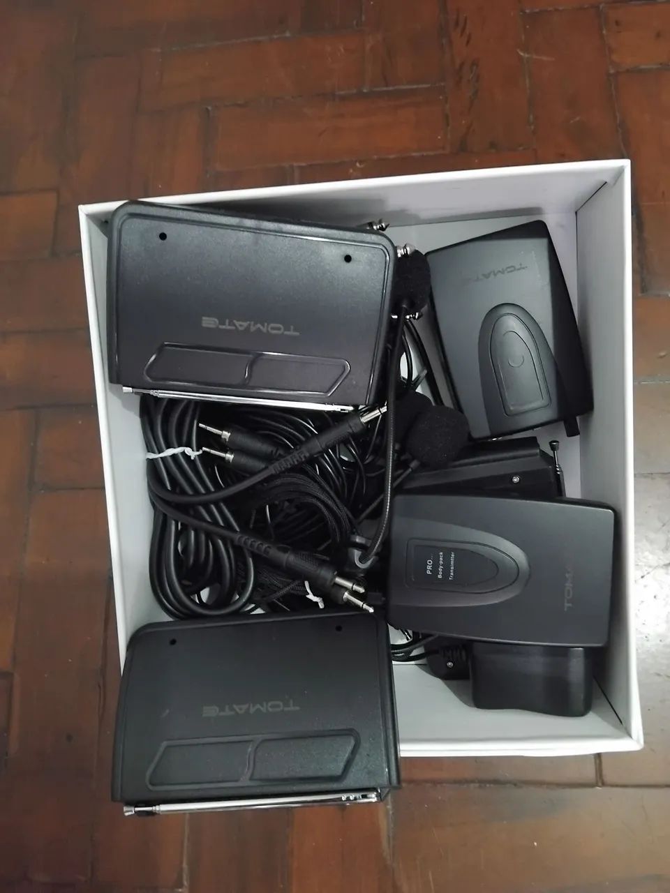 3 microfones sem fio redset 