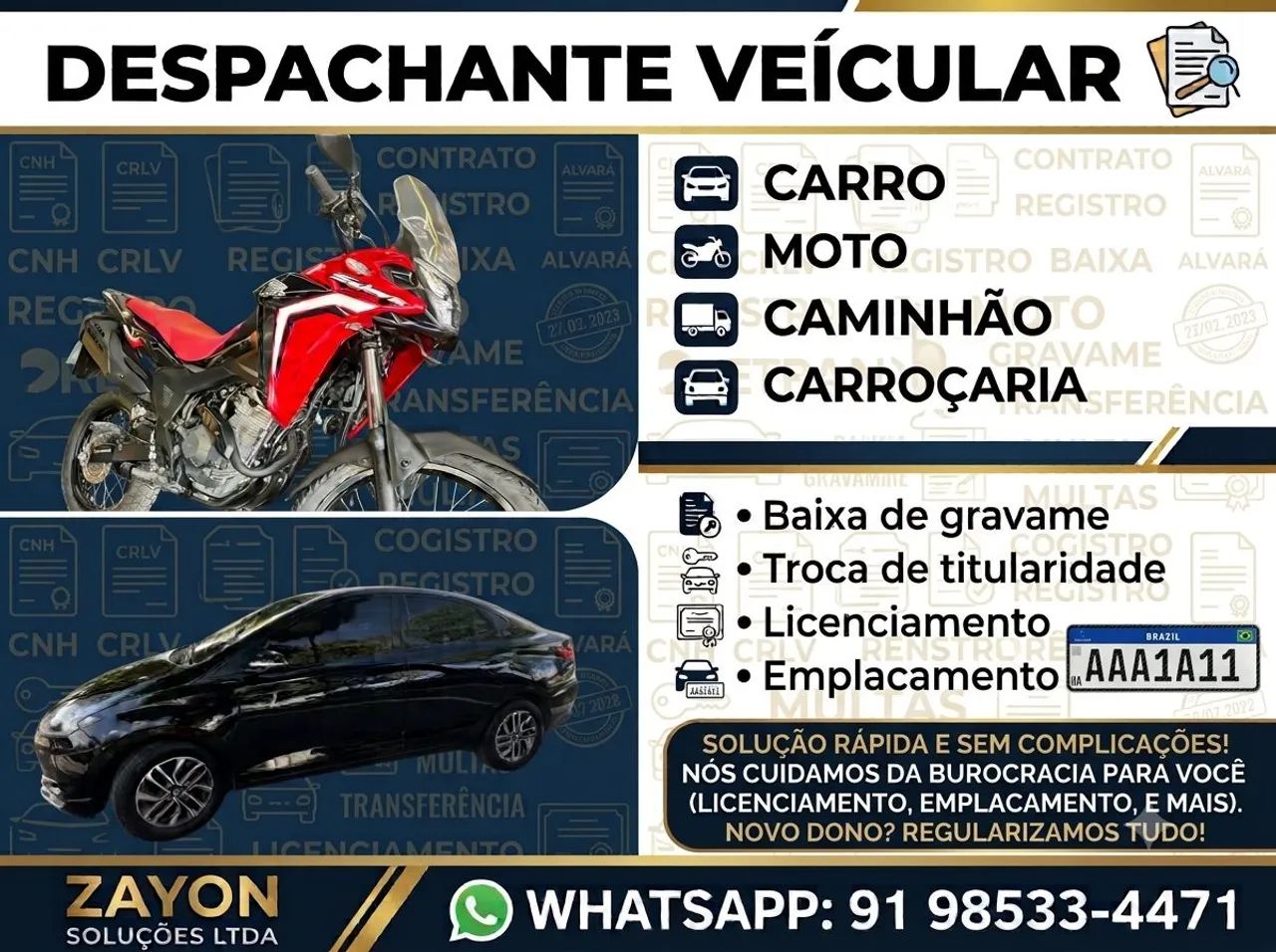 DESPACHANTE VEÍCULAR 