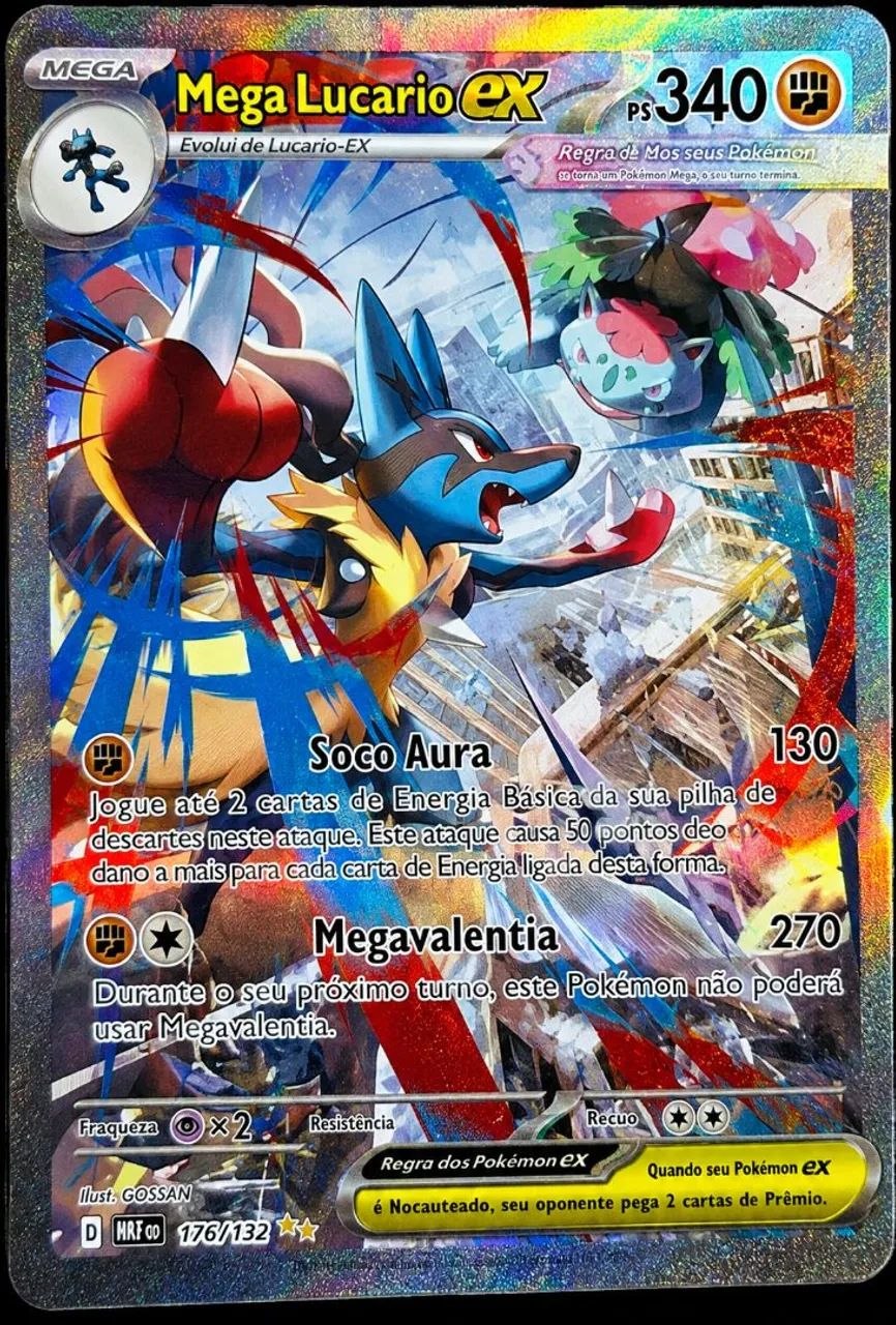 Carta Pokemon TCG - MEGA LUCARIO EX - Foto 2