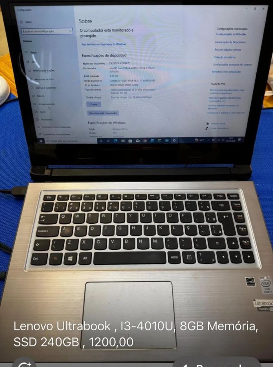 Lenovo Ultrabook I3