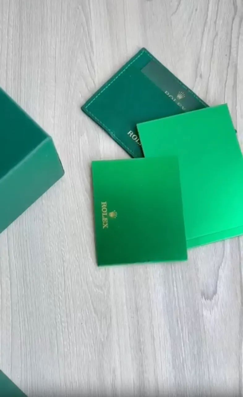 Caixa Rolex Verde de Madeira Completa - Foto 5