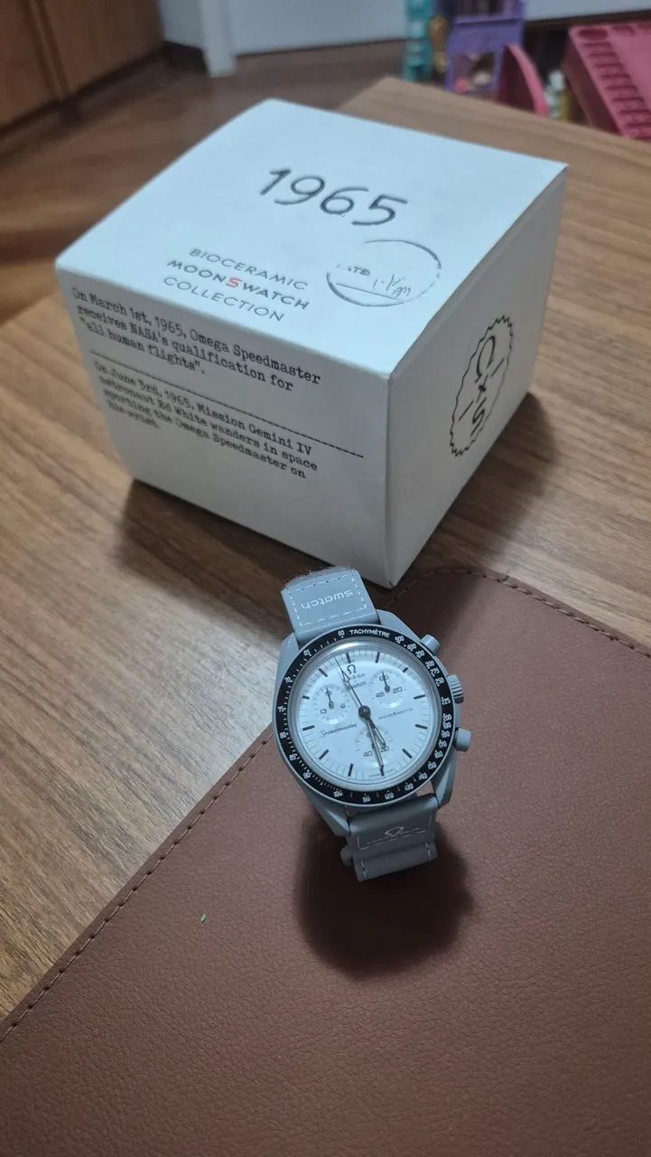 Relógio Omega Moonswatch 1965 Swatch - Foto 3