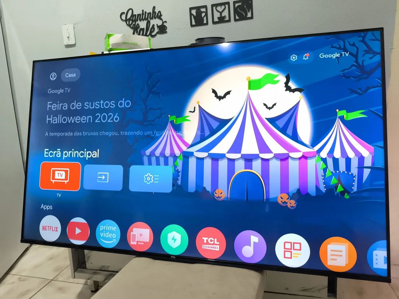SMART TV 55 ANDROID 4K COMANDO DE ? VOZ - Foto 4