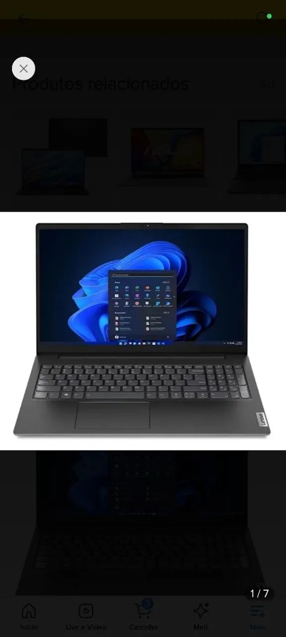 Notebook V15 G2 11ª Geração 24GB RAM - Foto 2