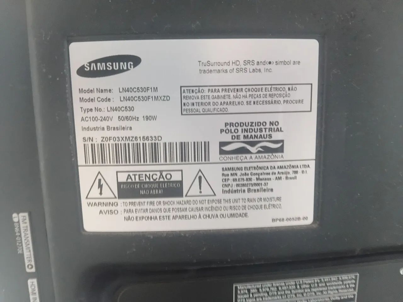 TV Samsung 40" HD   - Foto 3
