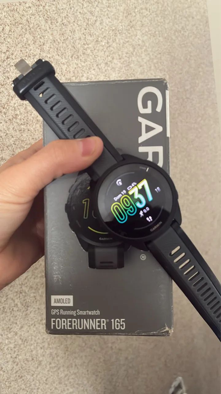 Garmin forerunning 165 preto