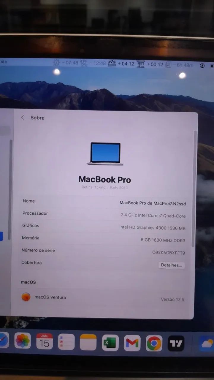 Notebook Apple Intel Core i7 MacBook PRO  - Foto 2