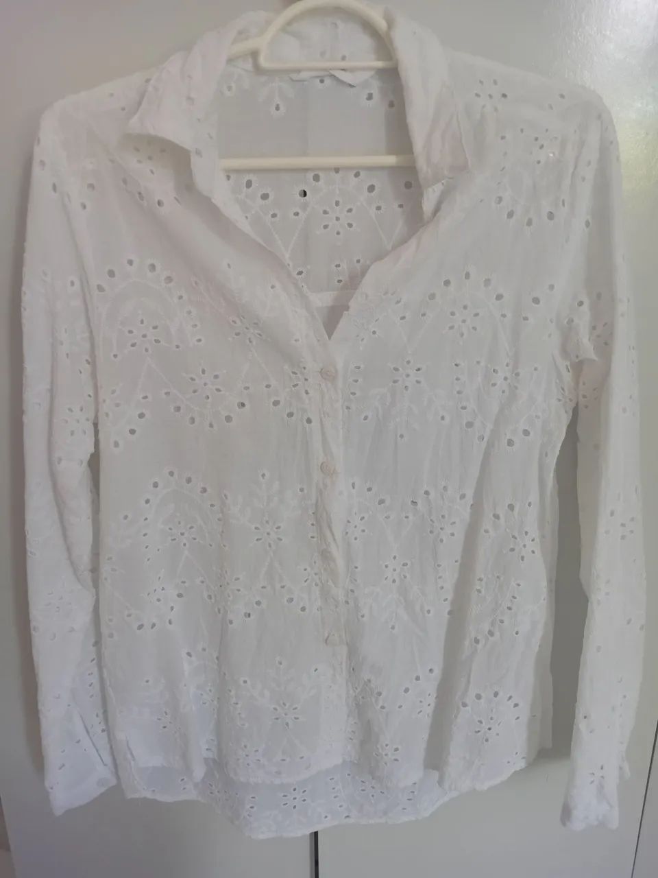 Camisa social de renda