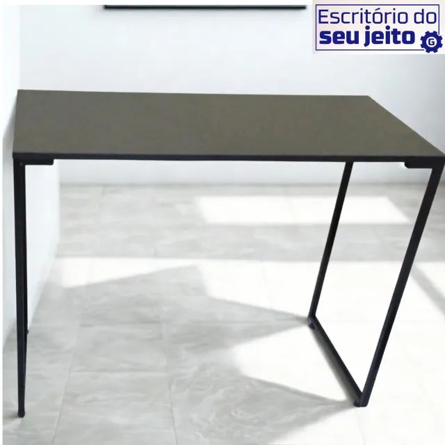 Mesa de Escritório NOVA Multiuso Estilo Industrial  para Notebook Computador de Estudo - Foto 4