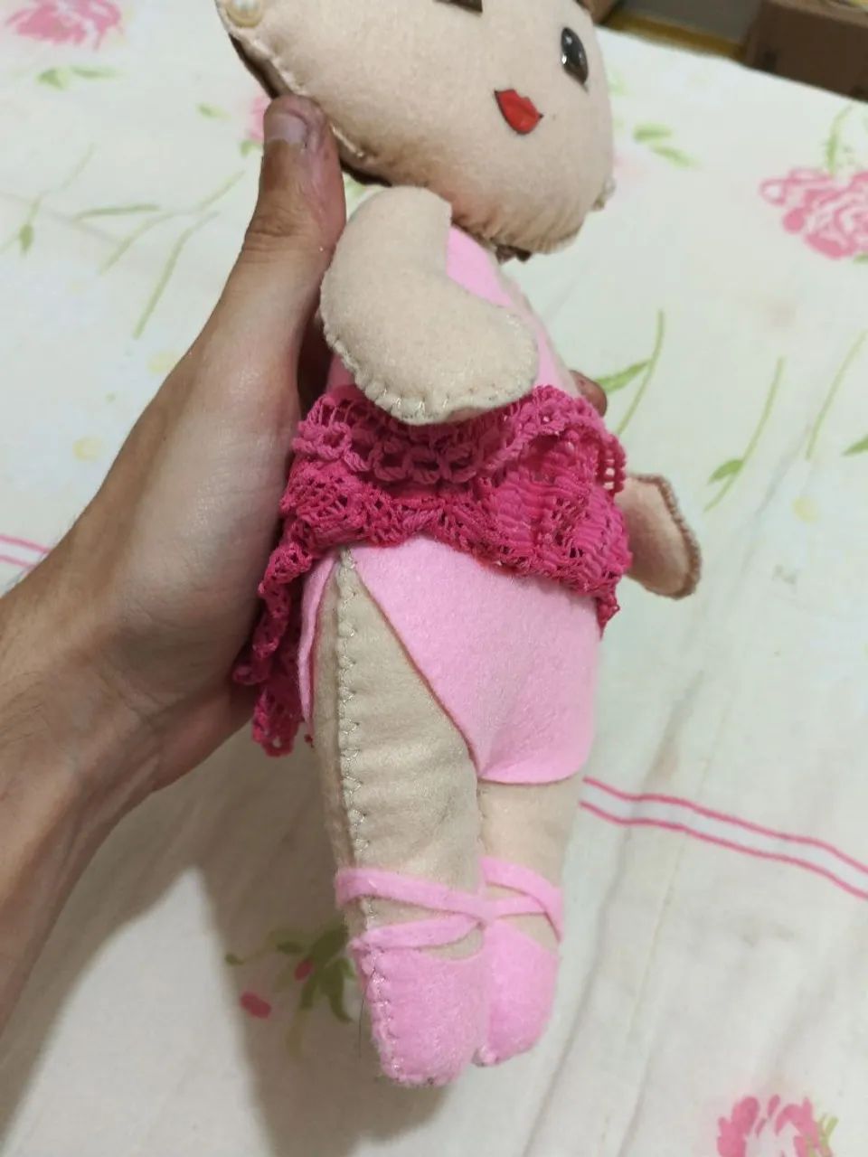 Bebe Boneca artesanal Feltro  - Foto 2