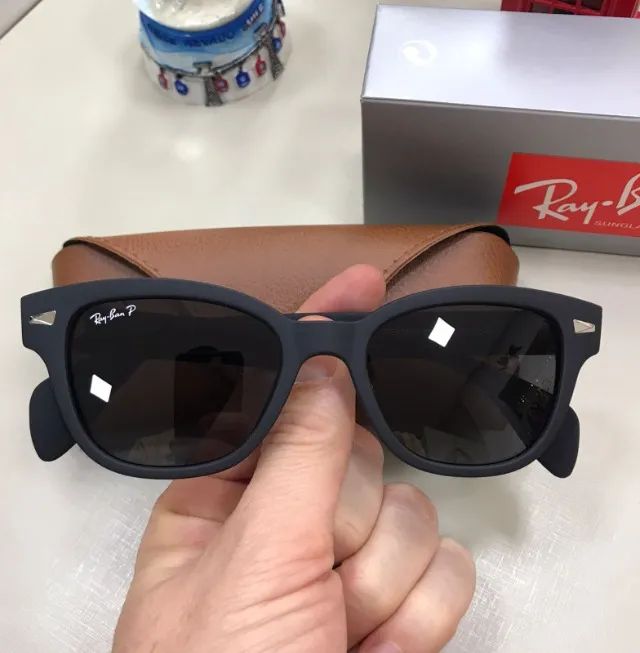 óculos de sol ray ban malibu black matte - Foto 4