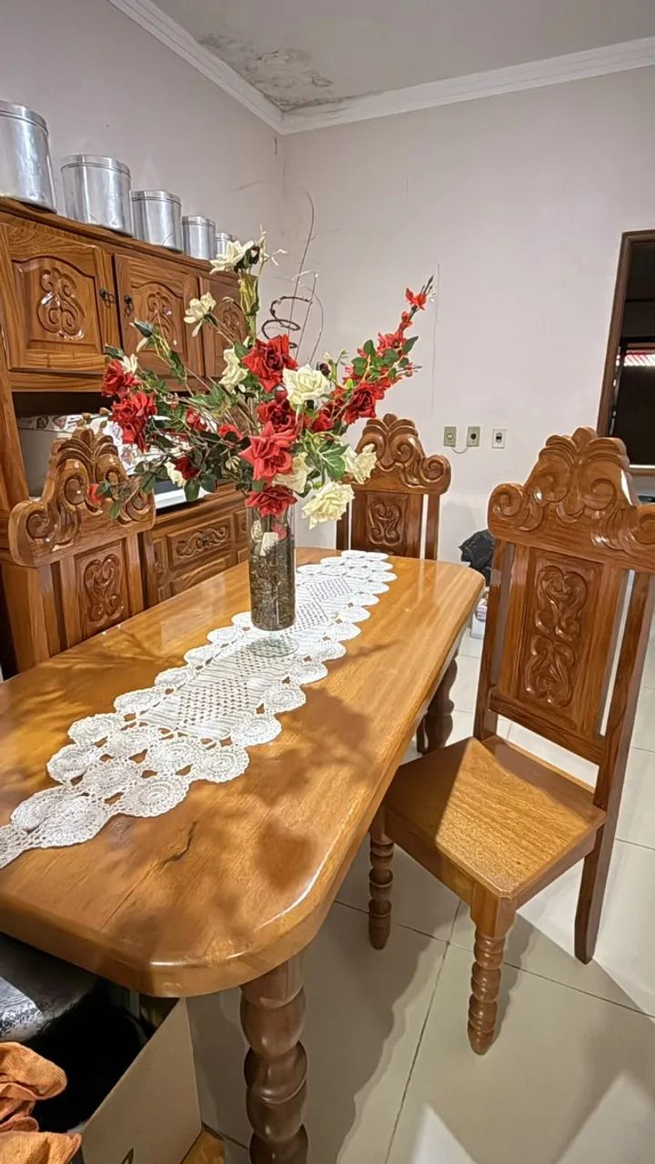 Jogo cozinha madeira